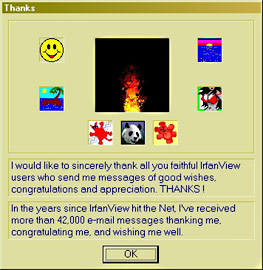 Irfan View - 3 Remerciements mt_popup:3 Remerciements