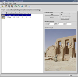 Hugin - 9 Sélection des images mt_popup:9 Sélection des images