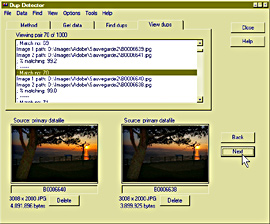 Dup Detector - 4 Affichage des images mt_popup:4 Affichage des images
