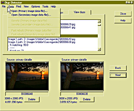 Dup Detector - 6 Menu Data mt_popup:6 Menu Data