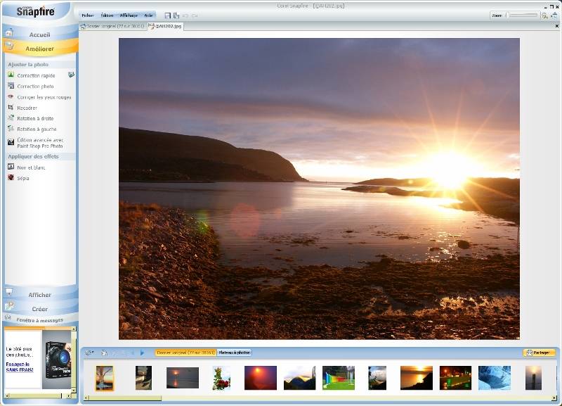 Corel Snapfire - 4 Correction rapide avant mt_popup:4 Correction rapide avant