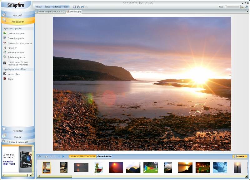 Corel Snapfire - 5 Correction rapide après mt_popup:5 Correction rapide après