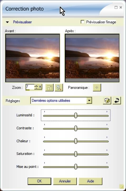 Corel Snapfire - 6 Correction photo mt_popup:6 Correction photo