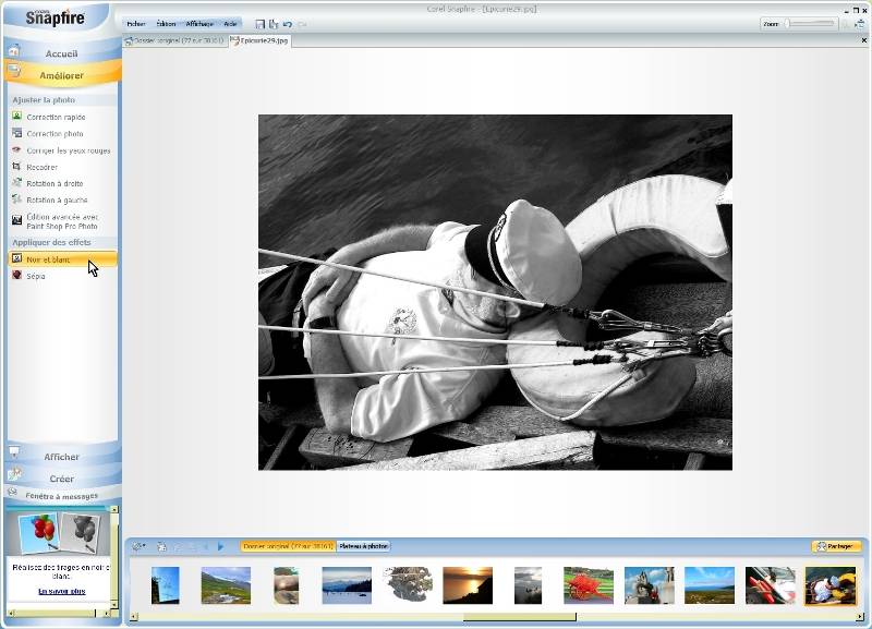 Corel Snapfire - 8 Noir Blanc mt_popup: 8 Noir Blanc