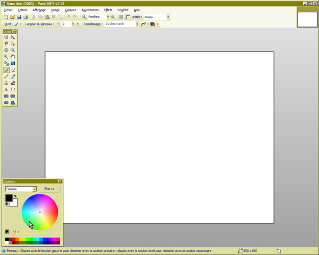Paint.Net - 2 Interface de travail mt_popup:2 Interface de travail