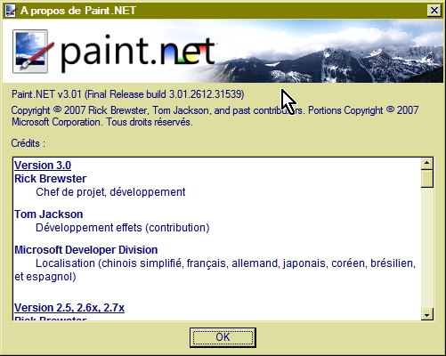 Paint.Net - 25 A propos de Paint.net mt_popup:25 A propos de Paint.net