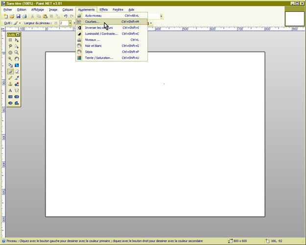 Paint.Net - 9 Menu Ajustement mt_popup:9 Menu Ajustement