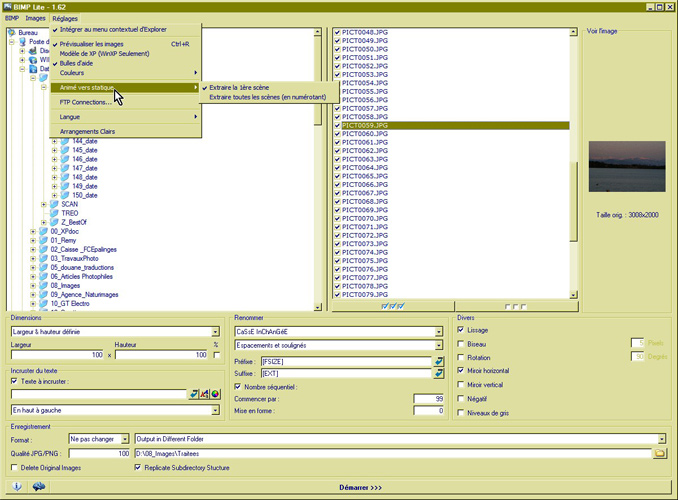 Bimp Lite - 15 Extraction d'images mt_popup:15 Extraction d'images