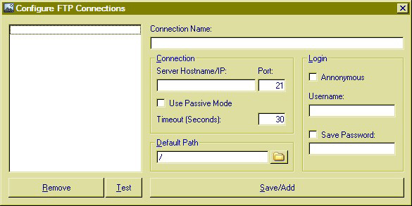 Bimp Lite - 17 Paramétrage de la connexion FTP mt_popup:17 Paramétrage de la connexion FTP