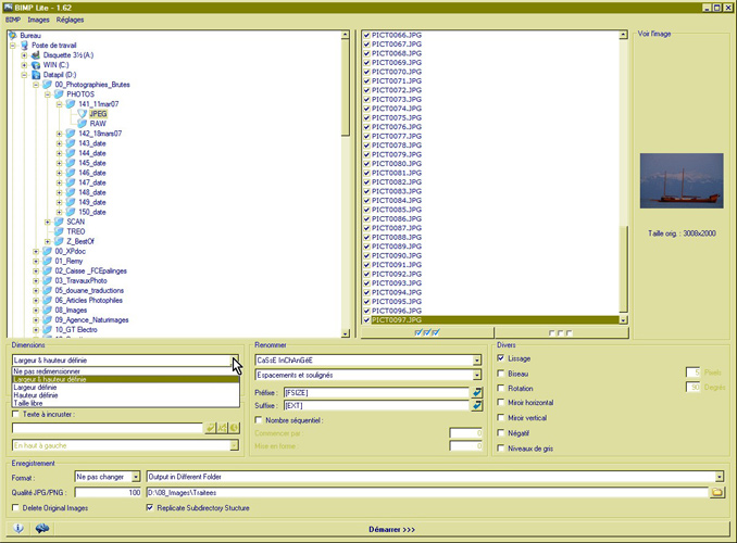 Bimp Lite - 2 Redimensionner mt_popup:2 Redimensionner
