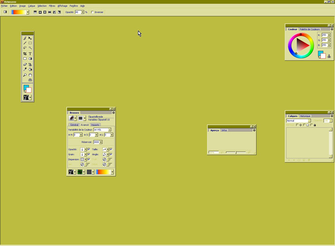 Artweaver - 2 Placement des outils mt_popup:2 Placement des outils