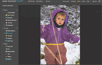 Photoshop Express en ligne