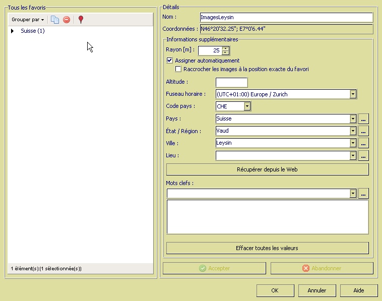 GeoSetter - 5 Favoris mt_popup:GeoSetter - 5 Favoris