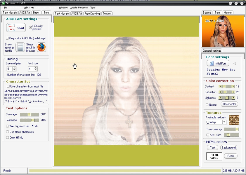 Textaizer - 6 Textuel : Shakira (rendu) mt_popup:Textaizer - 6 Textuel : Shakira (rendu)