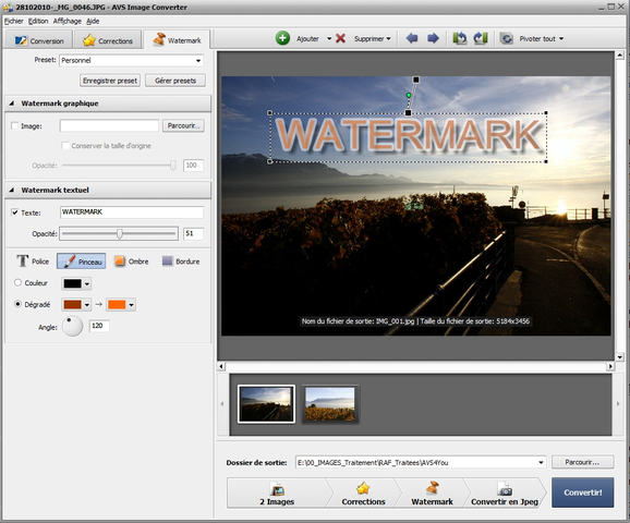 8 Filigrane texte adapté mt_popup:AVS Image Converter -8 Filigrane texte adapté