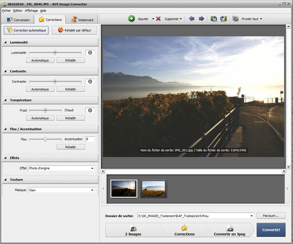 10 Correction automatique mt_popup:AVS Image Converter -10 Correction automatique