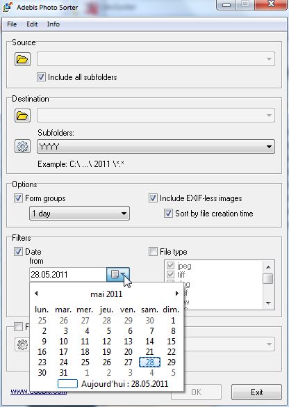 Filtre date mt_popup:Filtre date