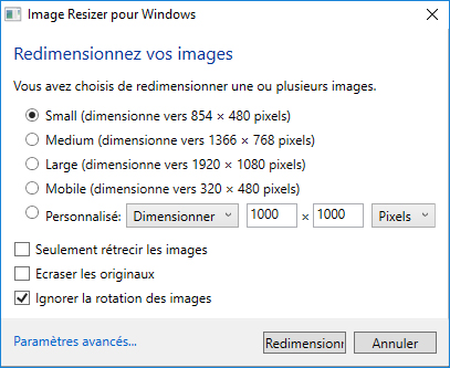 redimensionner image 2