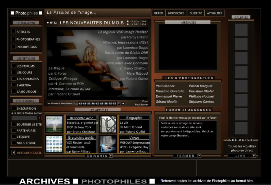magazine photo photophiles en 2002