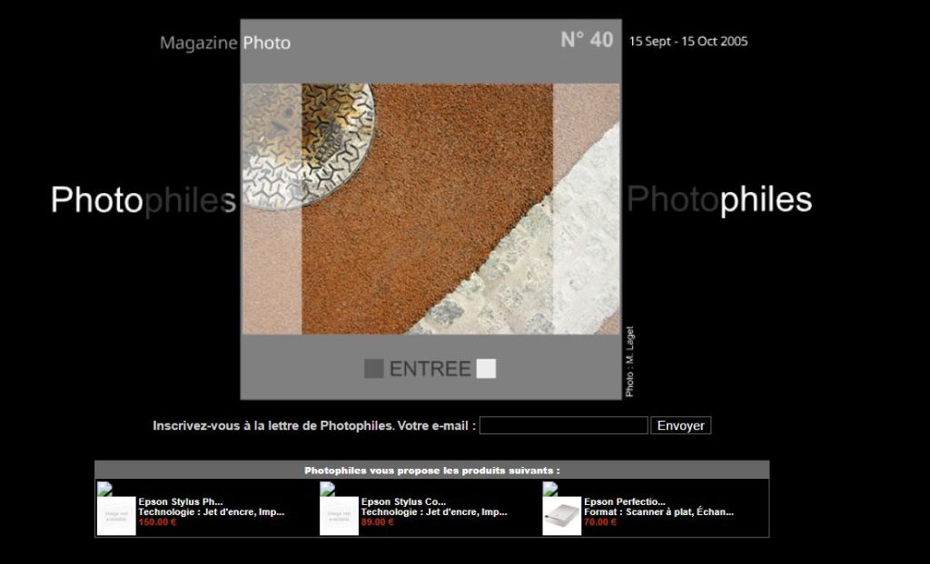 magazine photo photophiles en 2005