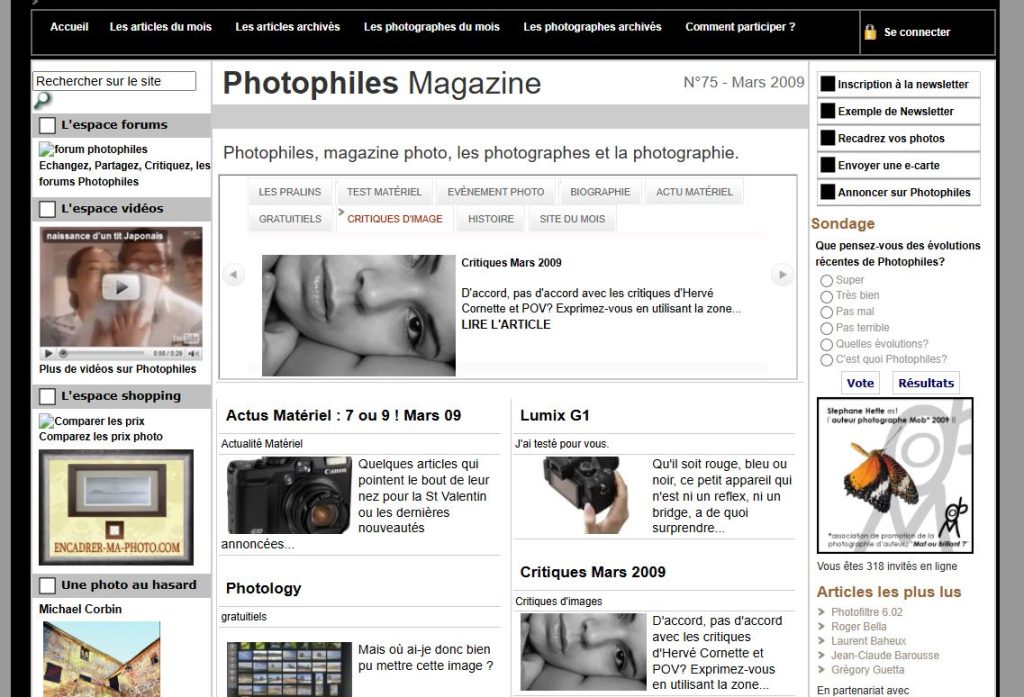 magazine photo photophiles en 2009