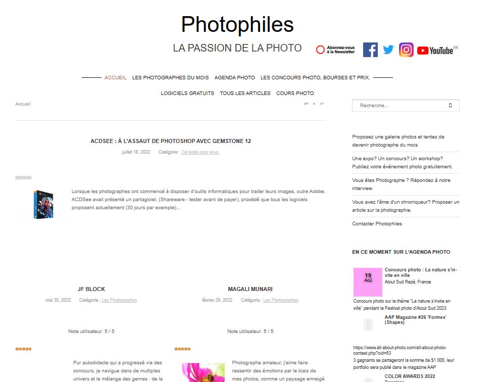 magazine photo photophiles en 2022